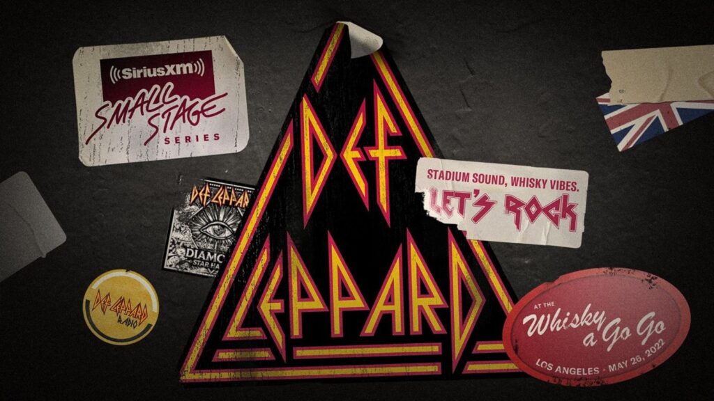 SiriusXM Def Leppard video overlay