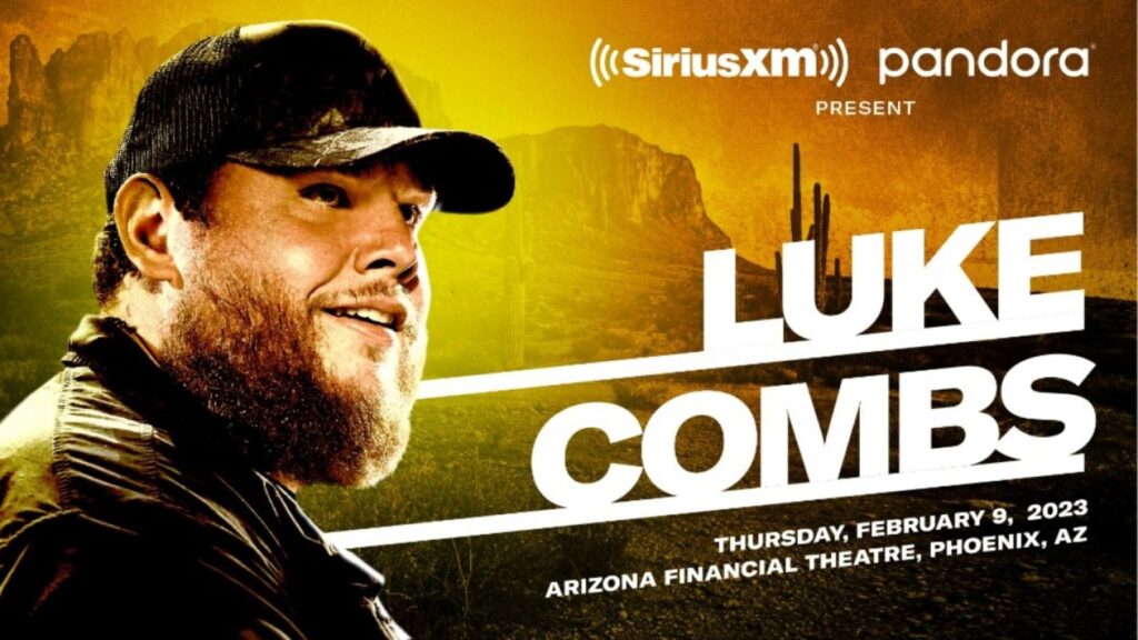 SiriusXM Luke Combs video overlay