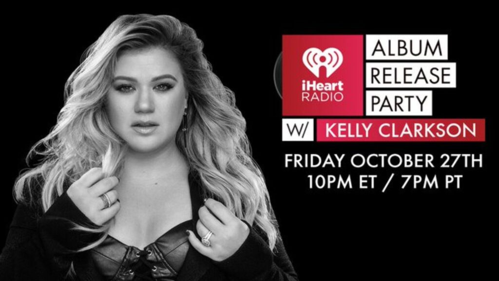 iHeart Album Release Party - Kelly Clarkson video overlay