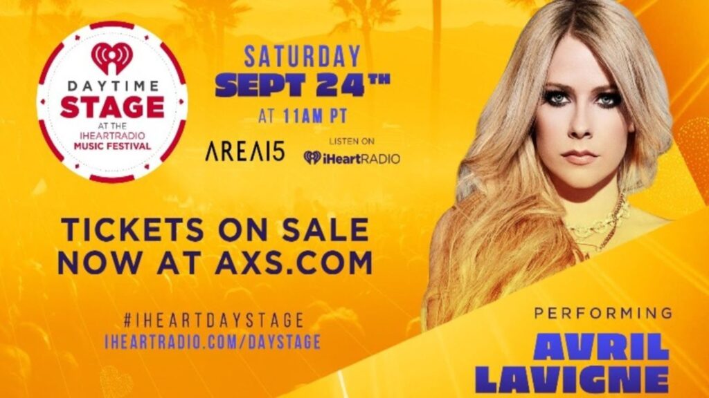 iHeart Music Fest - Avril Lavigne video overlay