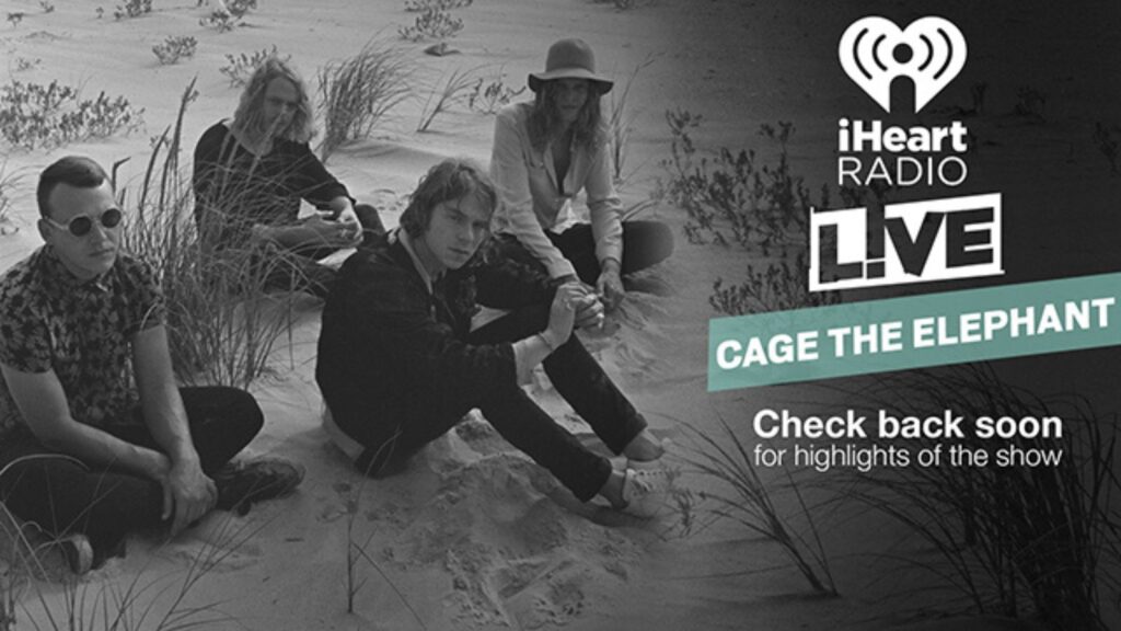 iHeart Radio Live - Cage the Elephant video overlay
