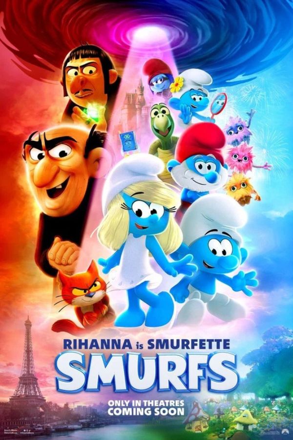 Smurfs starring Rihanna as Smurfette poster